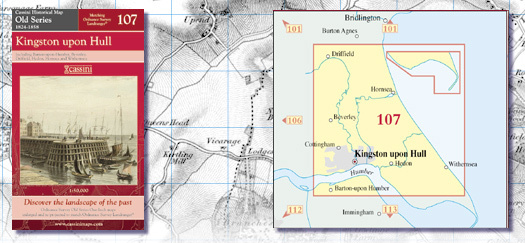 CASSINI MAP KINGSTON UPON HULL (1824 - 18581)