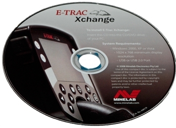 MINELAB E-TRAC SOFTWARE DISC